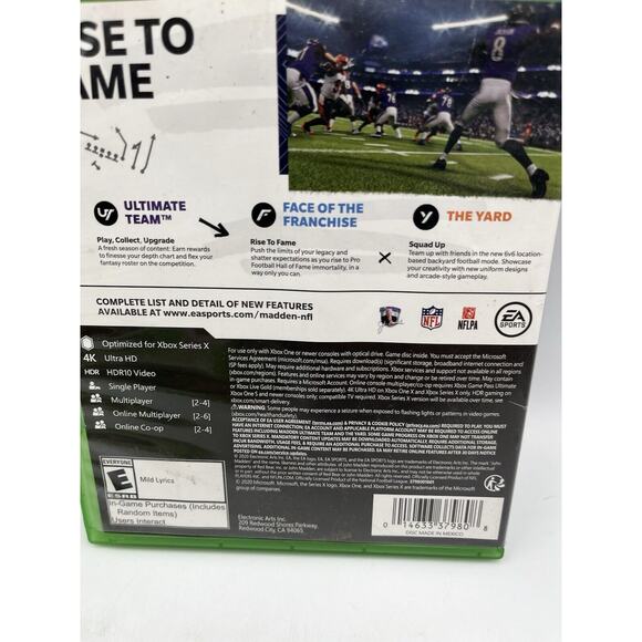 Microsoft Xbox One Game Madden 21 NFL - Picture 3 of 6